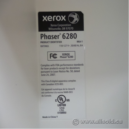 Xerox Phaser 6280 Color Laser Network Printer - Allsold.ca - Buy & Sell ...